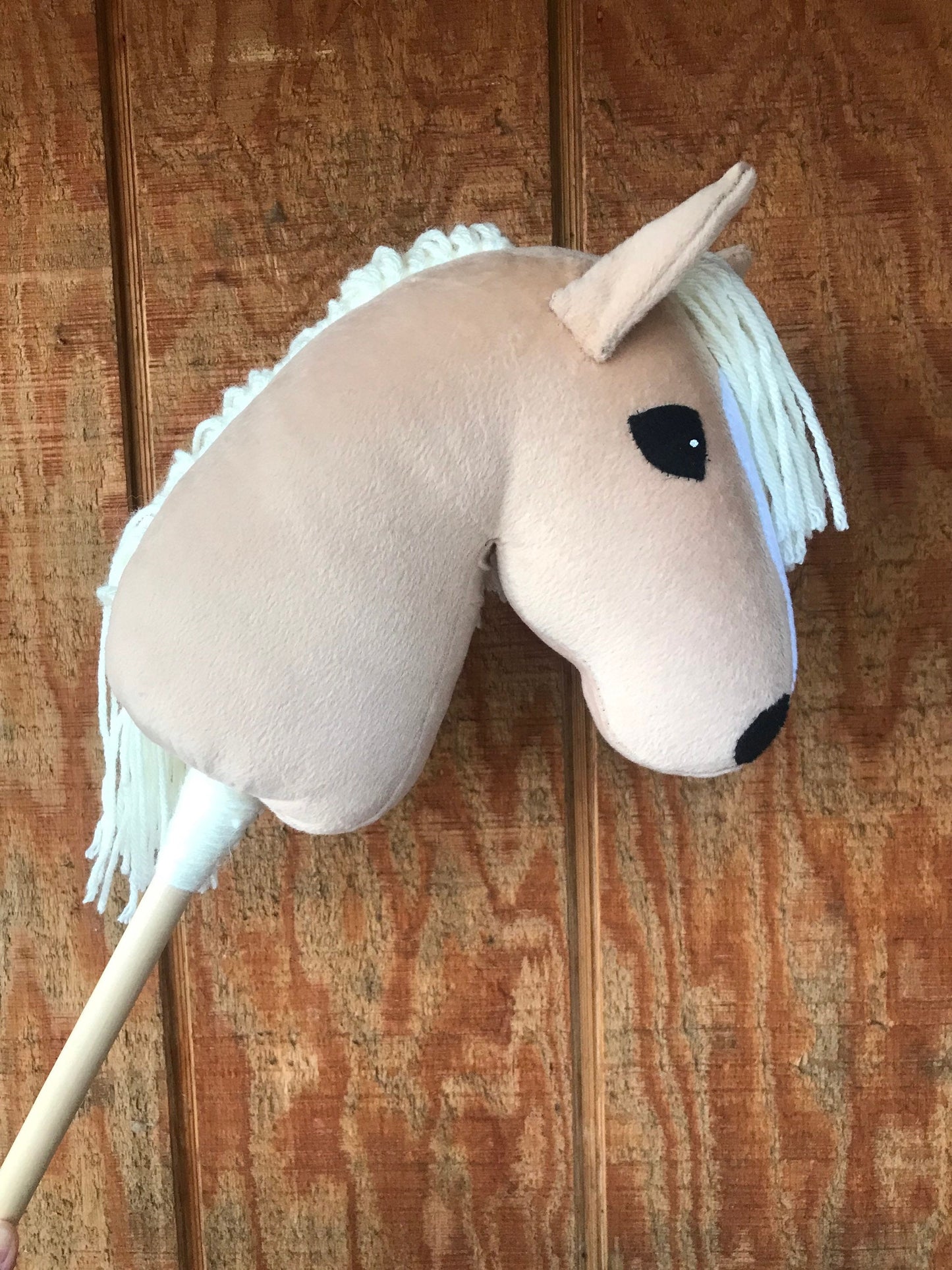 Hobby horse mini pony, palomino, small mascot