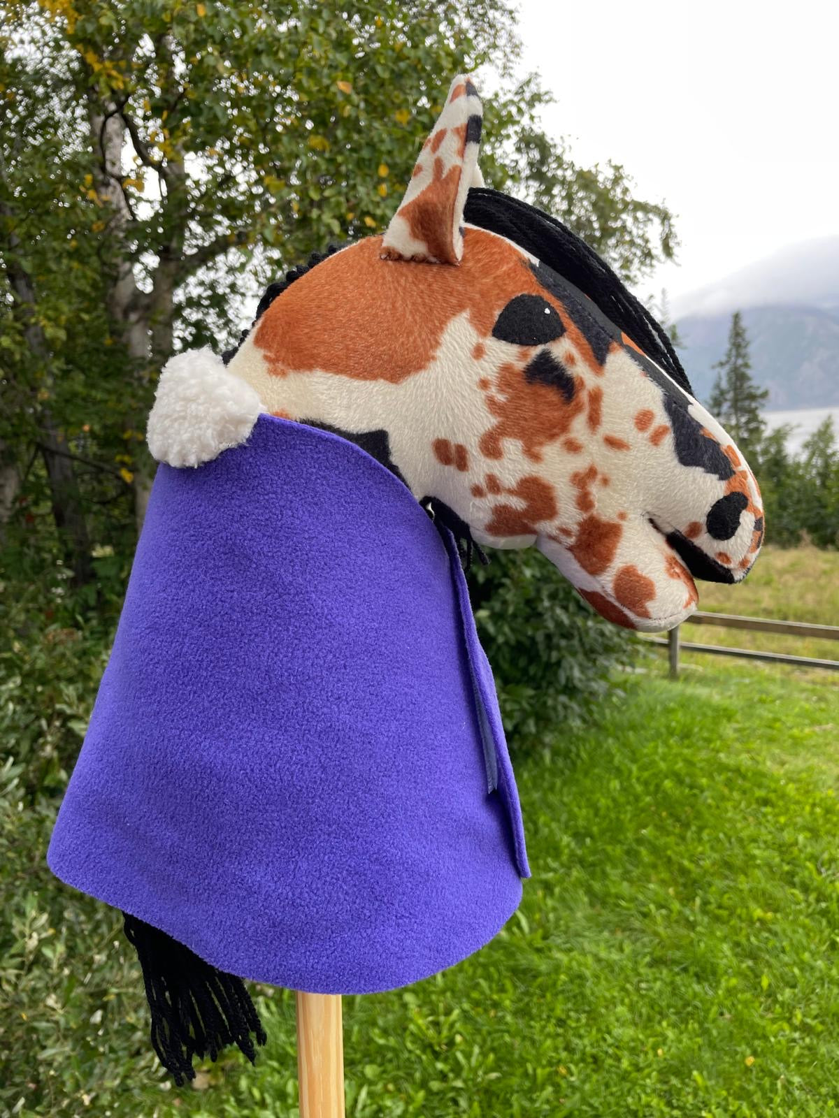 Hobby horse blanket dark purple