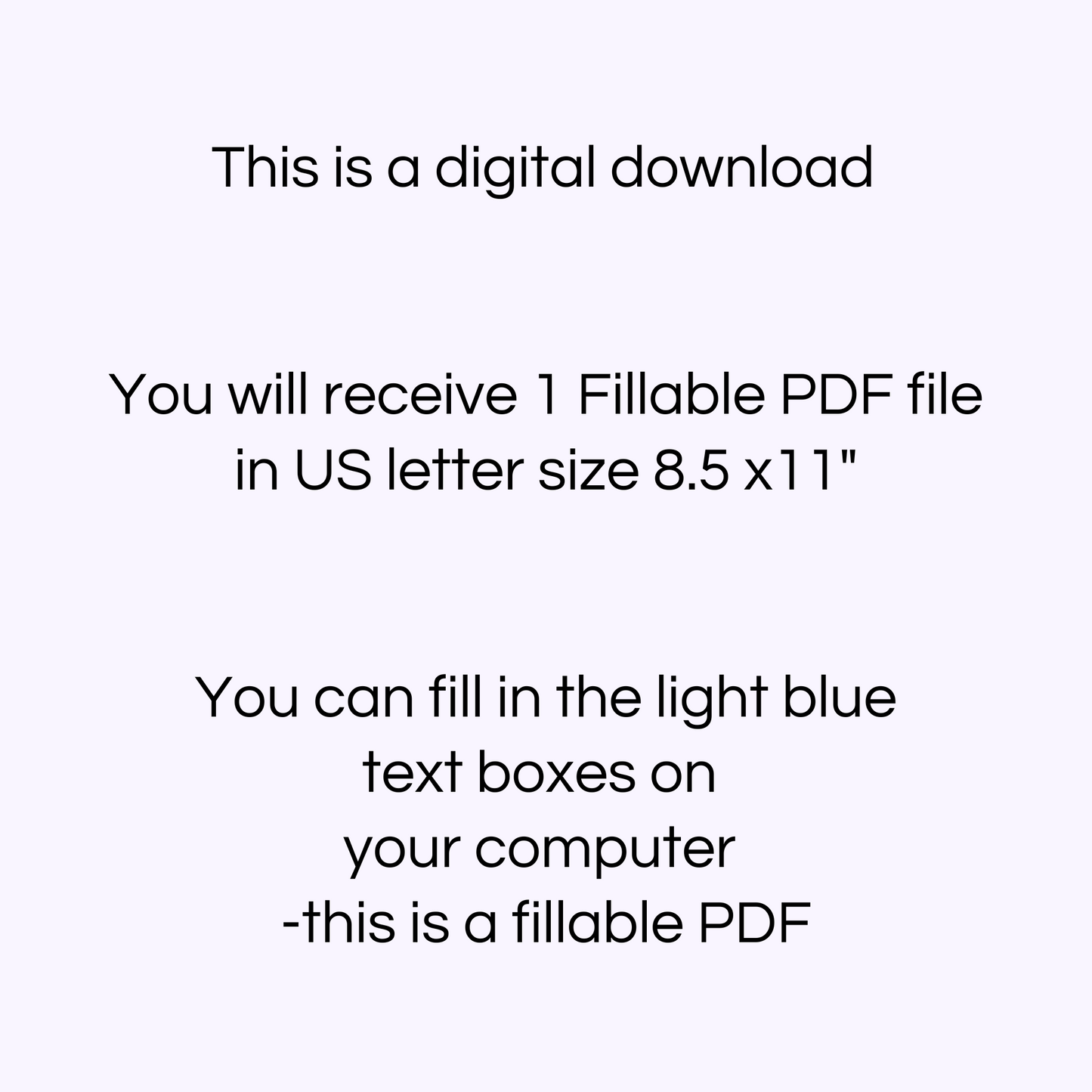 This is a digital download text and instructions on a light purple background.