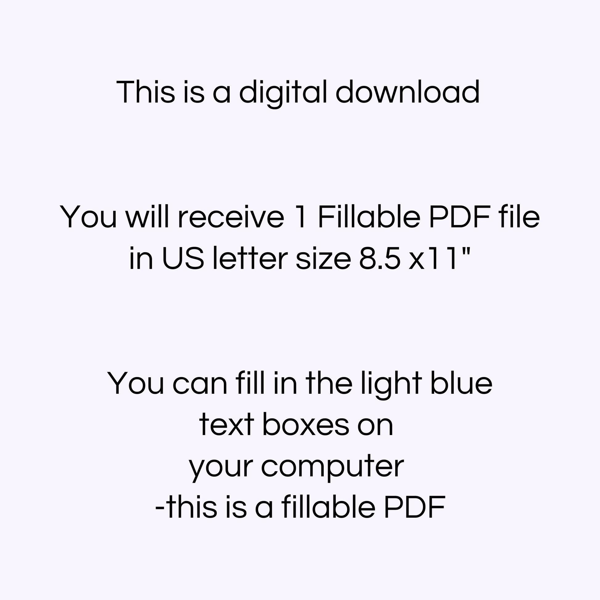 This is a digital download text and instructions on a light purple background.