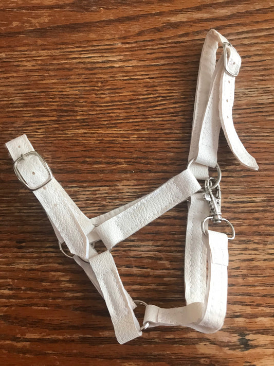 Hobby horse adjustable halter white