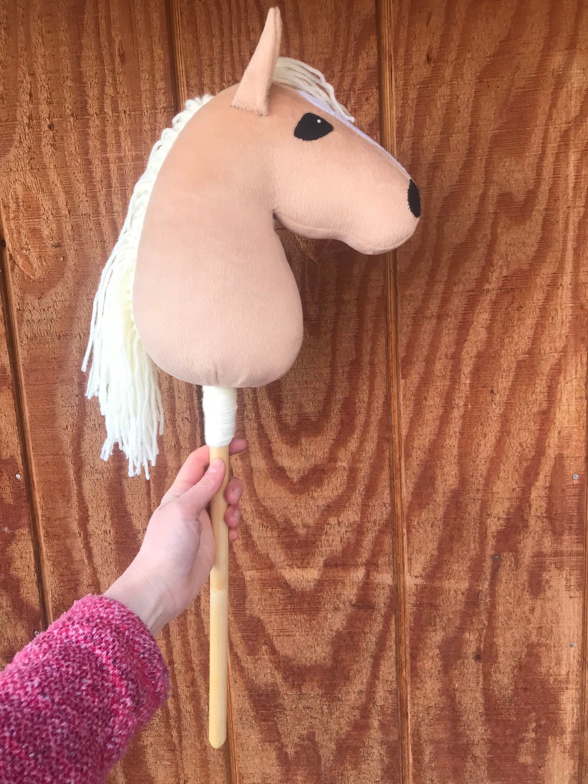 Hobby horse mini pony, palomino, small mascot