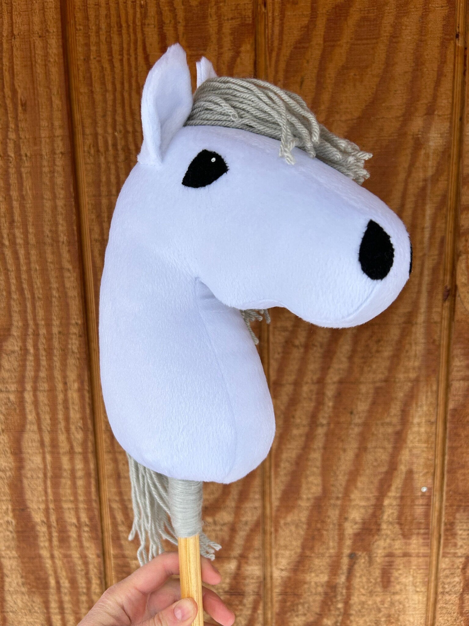 Hobby Horse Mini pony white – Cloudberry Stables